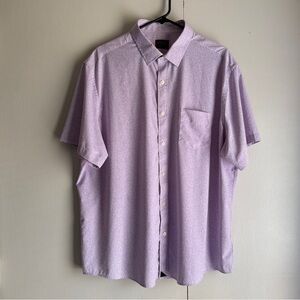 Untuckit Shirt Purple Fortia Short Sleeve Button Up Men’s Size XX Large Easter